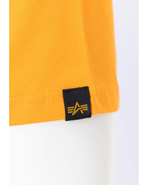 Alpha Industries Shirt INDUSTRIES Men in Orange für Herren