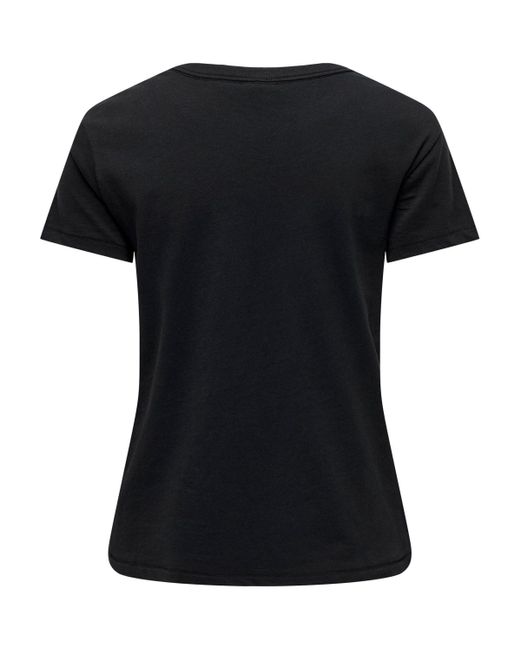 Jdy Black T-Shirt MICHIGAN (1-tlg) Plain/ohne Details