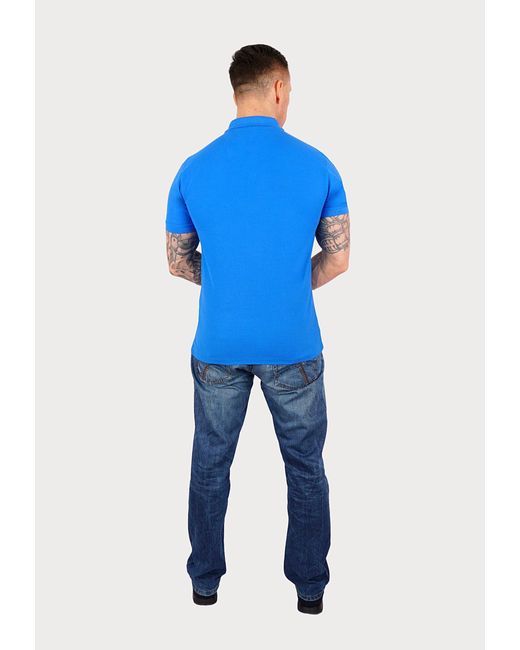 U.S. POLO ASSN. Shortsleeve Basic Poloshirt (1-tlg) in Blue für Herren
