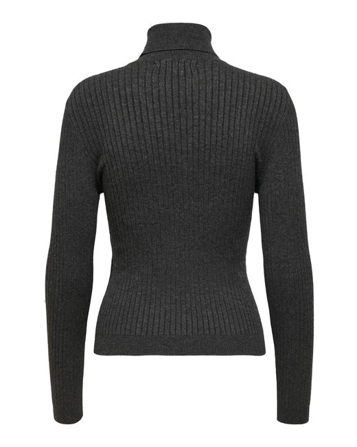 ONLY Black Slim Fit Rollkragen Strickpullover Longsleeve
