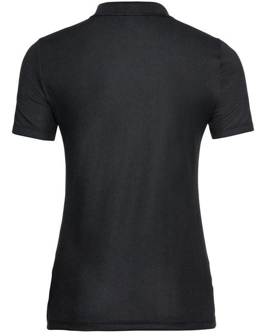 Odlo Black Poloshirt Polo Shirt Short-Sleeve F-Dry
