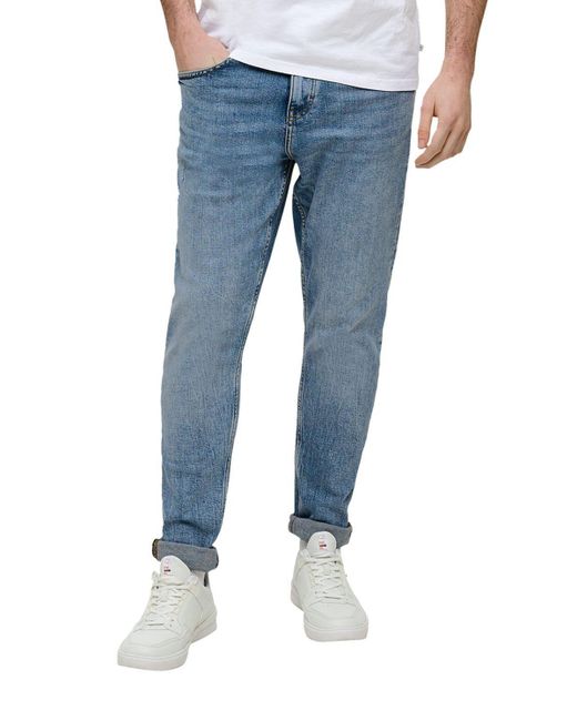 QS Jeans SHAWN Regular Fit, Bundhöhe: Medium rise, Beinverlauf: Tapered Leg in Blue für Herren