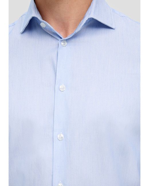 S.oliver Kurzarmhemd aus Baumwollstretch in White für Herren