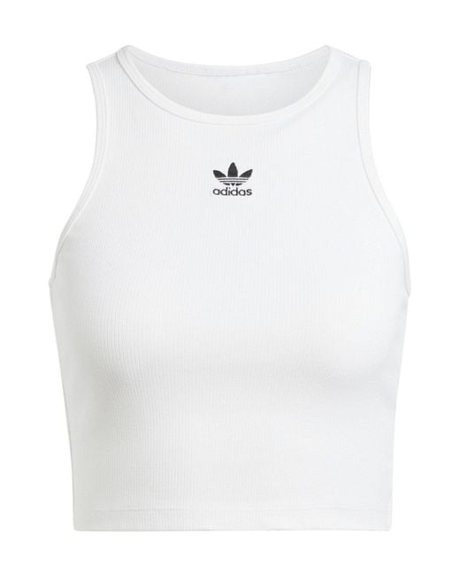 Adidas Originals White T-Shirt RIB Tanktop default
