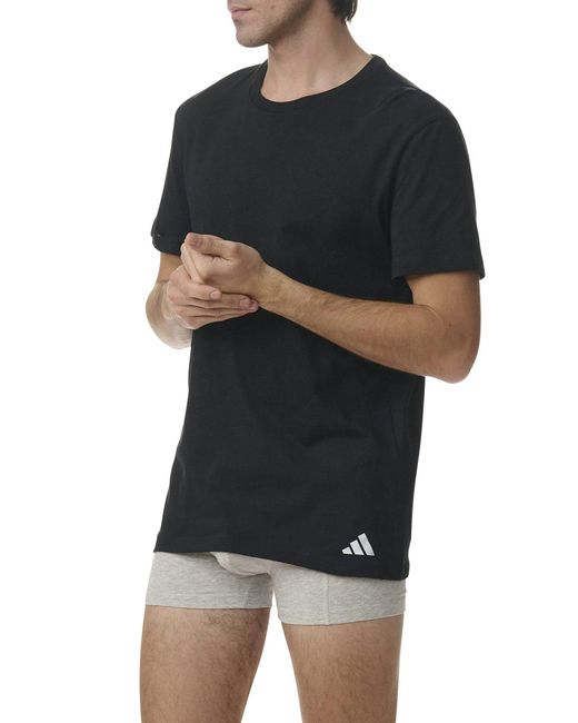 Adidas T-Shirt "Active Core Cotton" (3er Pack) Lockere Passform in Black für Herren
