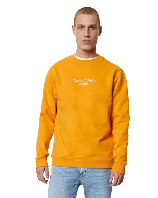 Marc O' Polo Sweatshirt mit Logo-Stickerei in Orange für Herren