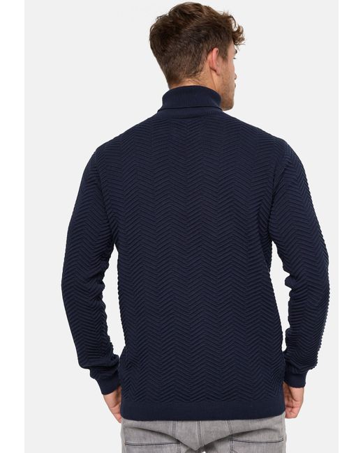 INDICODE Strickpullover Saini in Blue für Herren
