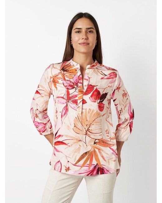 Toni Pink Schlupfbluse Alis mit buntem Print