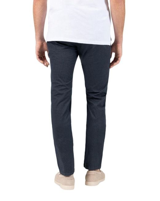 Timezone Chinohose SLIM JANNOTZ mit Stretch in Blue für Herren