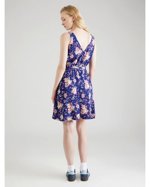 Vila Blue Sommerkleid KRISTINA LAIA (1-tlg) Drapiert/gerafft