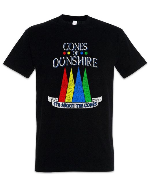 Urban Backwoods Print- Cones Of Dunshire T-Shirt Parks And Fun Rec Greg Michael in Black für Herren