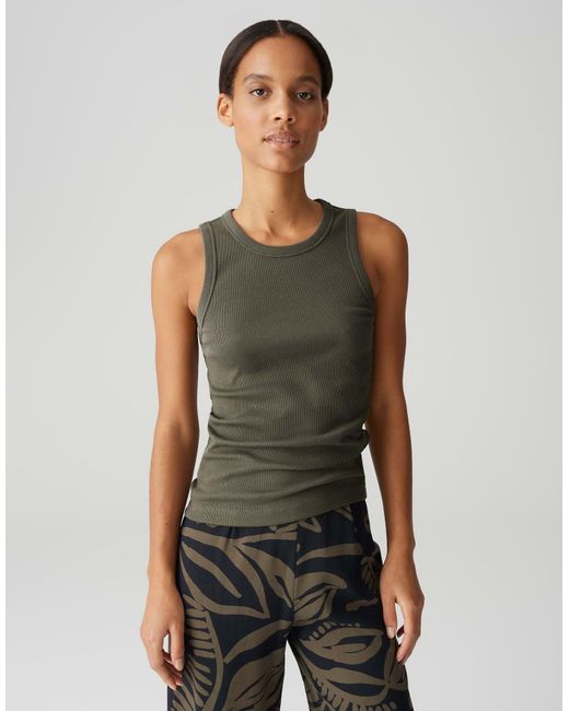 Opus Gray Tanktop ILESSO Slim aus BCI Cotton Mix