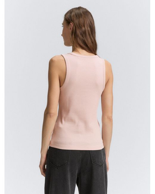 Tom Tailor Multicolor Trägertop Top mit Rippstruktur