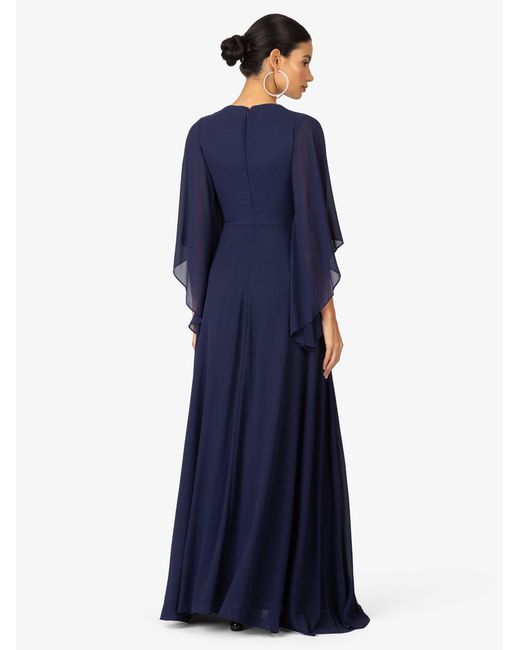 Kraimod Blue Abendkleid aus hochwertigem Material mit V-Ausschnitt