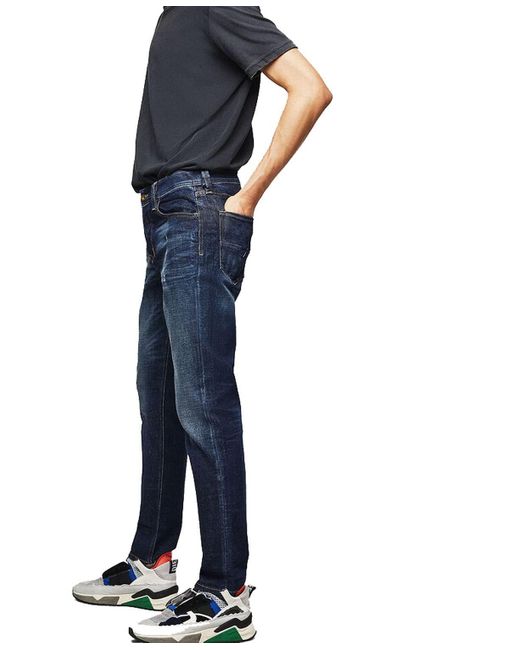 DIESEL Fit- Larkee-Beex 087AT Jeans Hose Regular Tapered in Blue für Herren