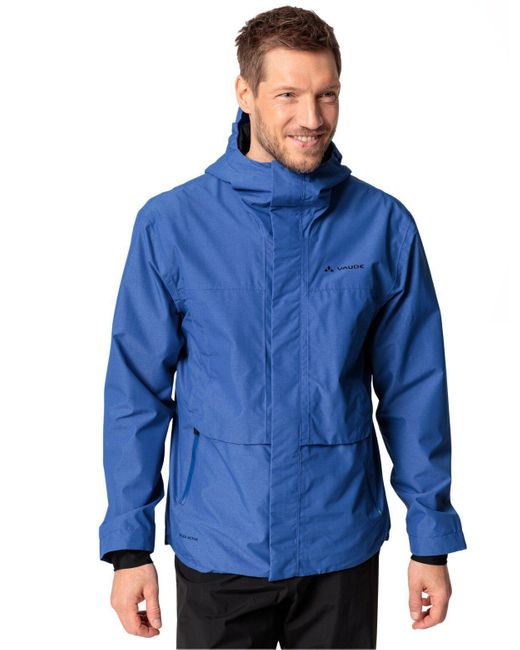 Vaude Outdoorjacke Men's Comyou Pro Rain Jacket (1-St) Klimaneutral kompensiert in Blue für Herren
