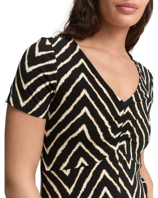 Tom Tailor Black Sommerkleid mit All-Over Print
