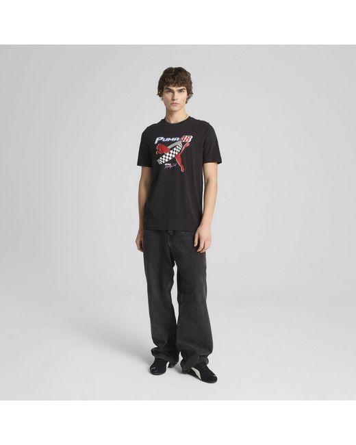 PUMA GRAPHICS Moto T-Shirt in Black für Herren