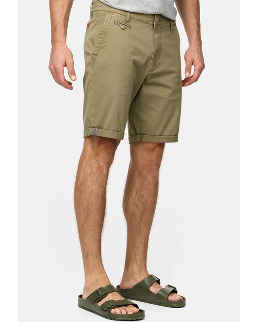 INDICODE Chinoshorts Cuba aus 100% Baumwolle in Green für Herren