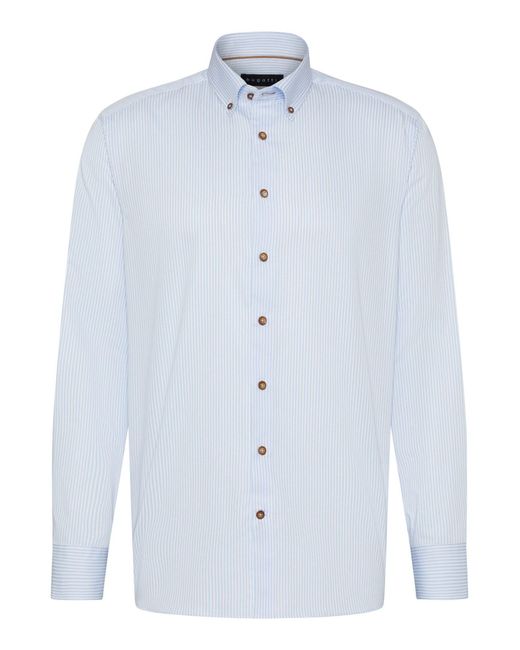 Bugatti Langarmhemd mit Button-Down-Kragen in Blue für Herren