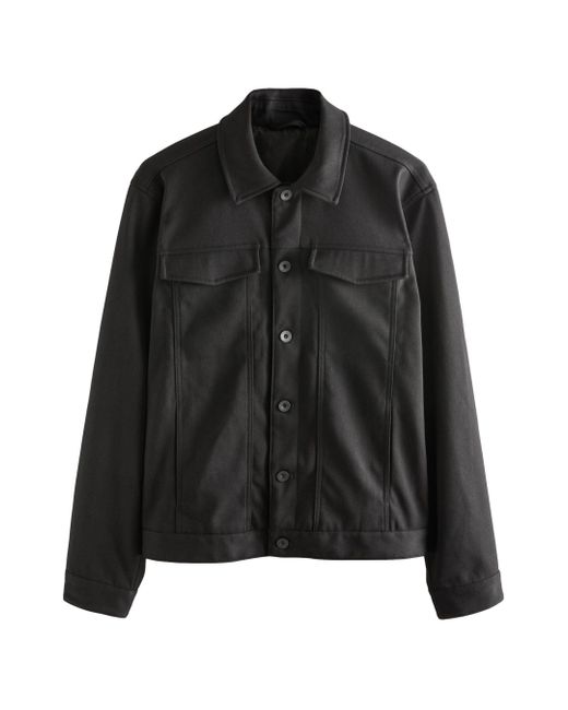 Next Elegante Hemdjacke (1-St) in Black für Herren