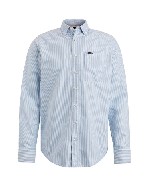 PME LEGEND Langarmhemd Long Sleeve Shirt Striped Ctn Oxfo in Blue für Herren
