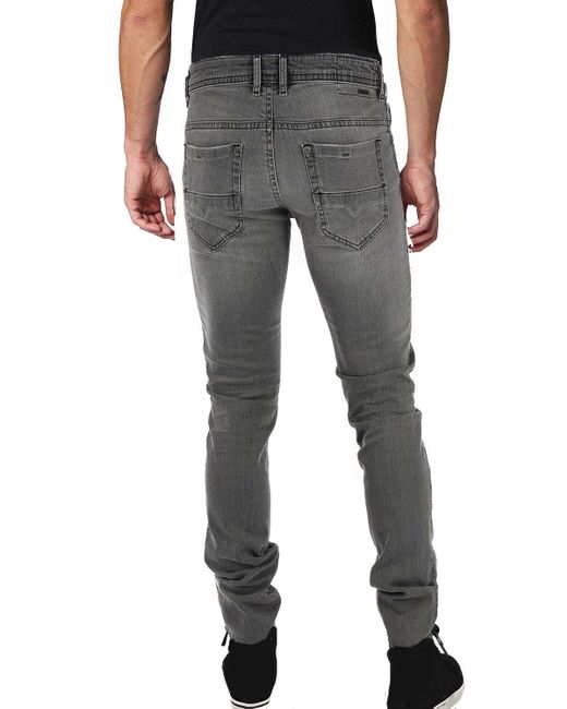 DIESEL Fit- Thommer 084JT Jeans Hose Regular Slim Skinny in Black für Herren