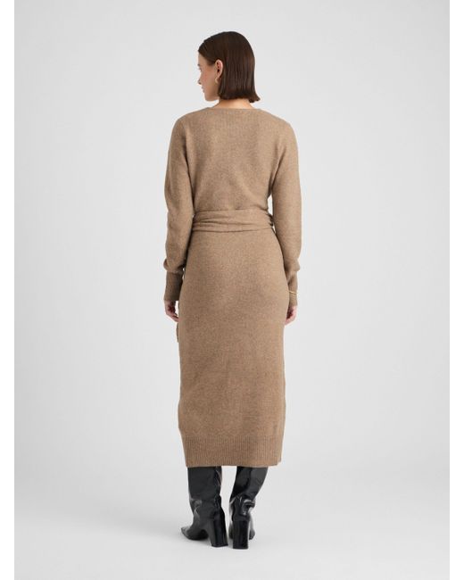 Guido Maria Kretschmer Natural Maxikleid Deborah (1-tlg) Wickel-Design