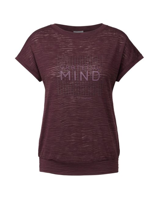 Cecil Purple T-Shirt mit U-Boot-Ausschnitt