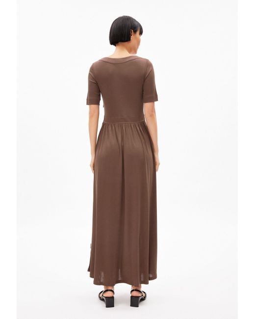 ARMEDANGELS Brown Maxikleid BERENIKAA TM (1-tlg) Jerseykleid aus TM Lyocell