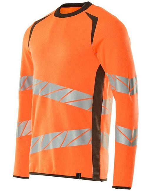 Mascotte Rundhalspullover in Orange für Herren