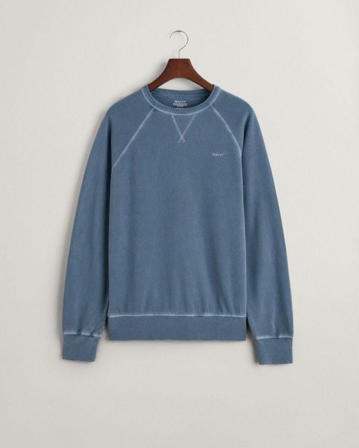 Gant Sweatshirt SUNFADED C-NECK SWEAT in Blue für Herren