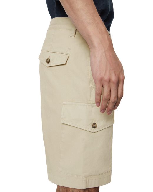 Marc O' Polo Shorts aus Organic-Cotton-Stretch in Natural für Herren