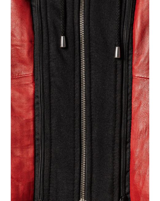 C.B.L. Red Lederjacke MQ-44972 mit stehkragen
