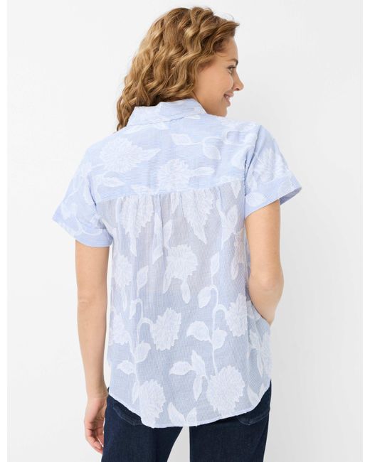 Brax Blue Kurzarmbluse Style VIV
