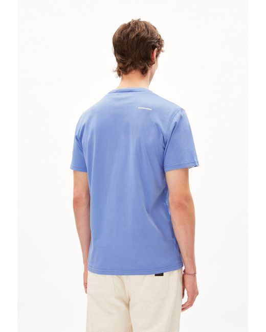 ARMEDANGELS Print-Shirt AADONI RAABIT CLOUD (1-tlg) empty in Blue für Herren