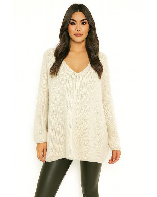 Worldclassca Natural Longpullover Oversize Strickpulllover)