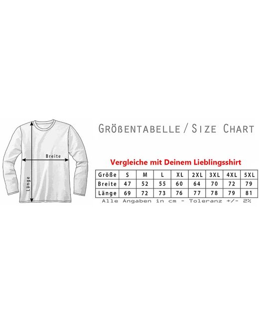 Urban Backwoods Langarmshirt M Langarm T-Shirt Glee Mannschaft Team Symbol Sign Logo Zeichen in Red für Herren