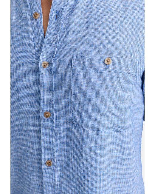 INDICODE Langarmhemd INNiell in Blue für Herren