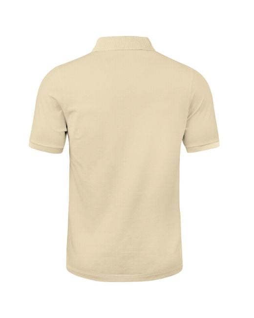 Neverless Poloshirt Grafik Logo Wald– Kurzarm Polo Sommer Casual mit Print in Natural für Herren