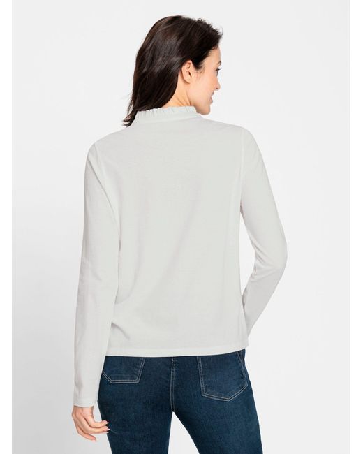 WITT White T-Shirt Langarmshirt