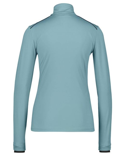 Kjus Blue Fleecepullover Skishirt FEEL MIDLAYER HALF ZIP Langarm (1-tlg)
