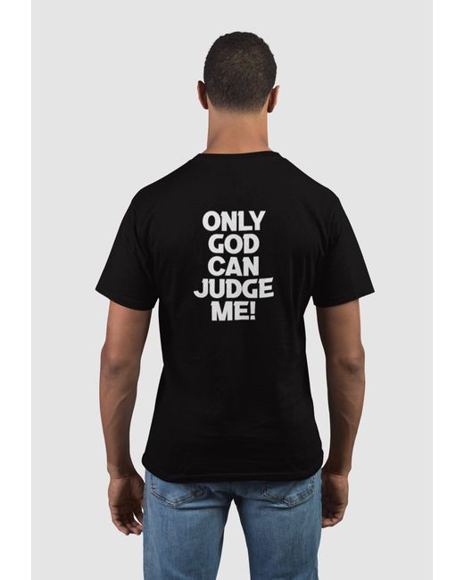 Novux T-Shirt Only God Can Judge Me Tshirt Farbe Schwarz in Black für Herren