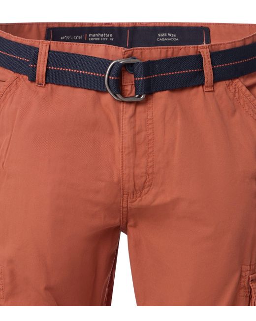 CASA MODA Shorts uni in Orange für Herren