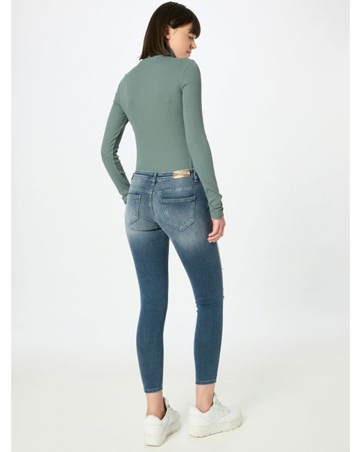 ONLY Blue 7/8-Jeans CORAL (1-tlg) Cut-Outs, Weiteres Detail, Plain/ohne Details
