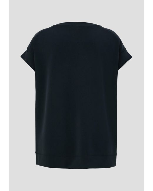 S.oliver Black Sweatshirt T-Shirt aus Scuba