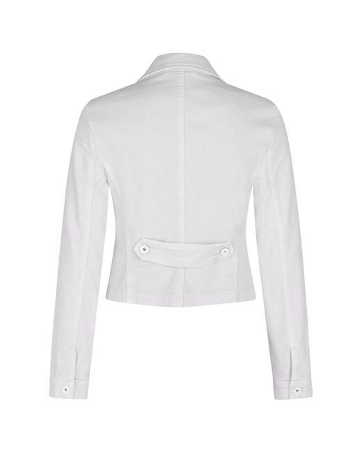 MARC AUREL White Jeansjacke aus recycelter Baumwollmischung mit Stretch
