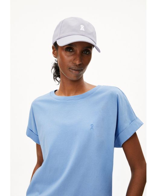 ARMEDANGELS Blue IDAARA - - (Loose Fit) T-Shirt aus Bio-Baumwolle
