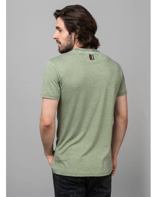 Key Largo T-Shirt MT DIETER button in Green für Herren