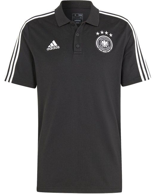 Adidas DFB DNA Poloshirt schwarz/weiß in Black für Herren